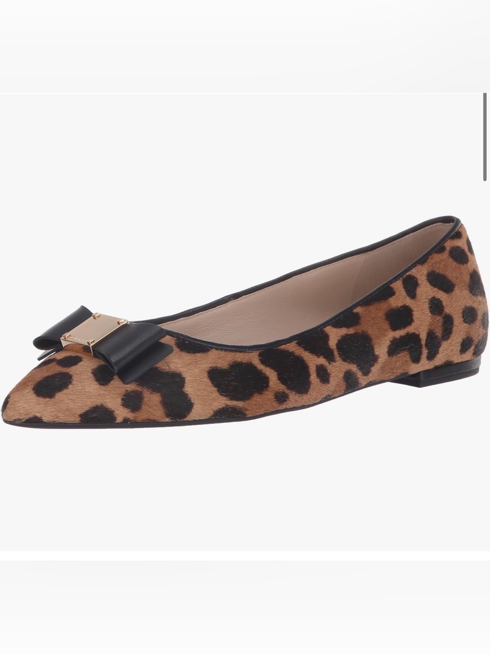 Cole Haan Tali Bow Skimmer in Ocelot Print Haircalf 7.5B
